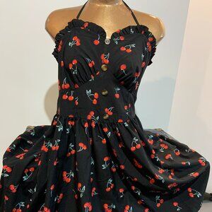 Shein black cherry dress